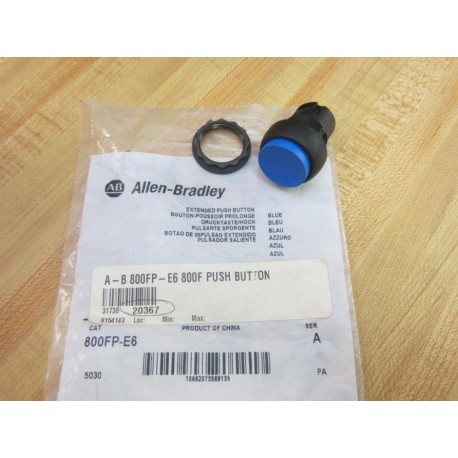 Allen Bradley 800EP-E6 Extended Blue Button 800EPE6