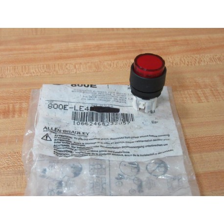 Allen Bradley 800E-LE4 Red Extended Button 800ELE4