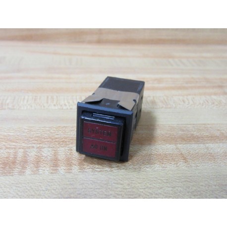 Dialight 554-6221-411 Pushbutton Switch 5546221411 Red SystemAC On - New No Box