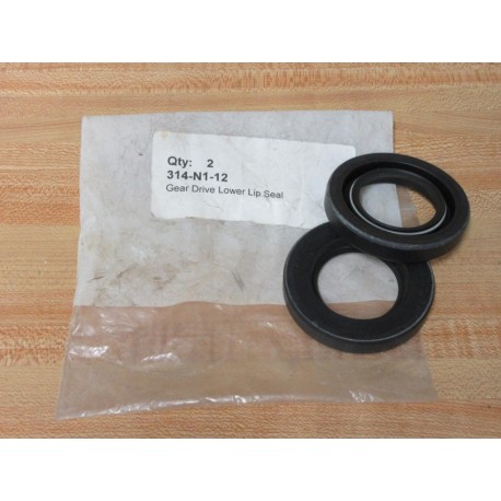 314-N1-12 Gear Drive Lower Lip Seal 314N112 (Pack of 2) - New No Box