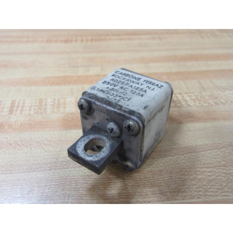 Carbone Ferraz A025FA125A Semiconductor Fuse - Used