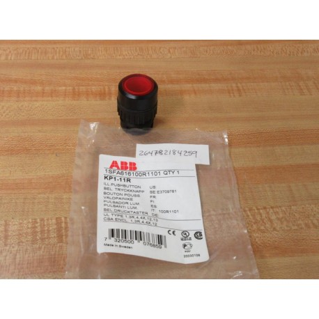 ABB KP1-11R Red Button 1SFA616100R1101
