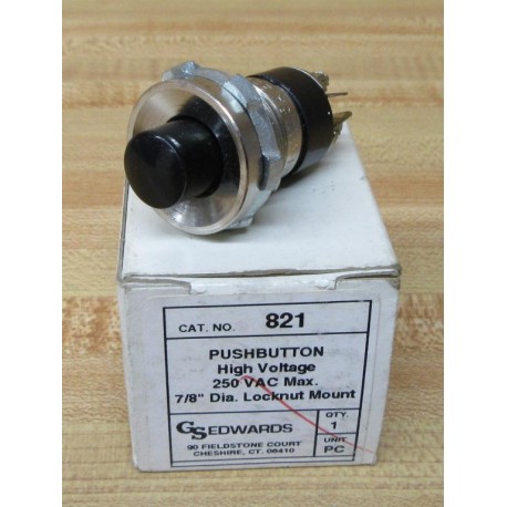 GS Edwards 821 High Voltage Push Button