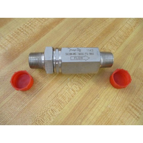 Snap-Tite S6C8M-M5 Snap-Tite Soft Seat In-Line Check Valve S6C8MM5 - New No Box