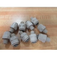 John Guest PI010821S Straight Male Fitting (Pack of 10) - New No Box