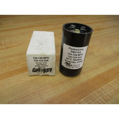Packard PMJ124 Round Start Capacitor CS124X110