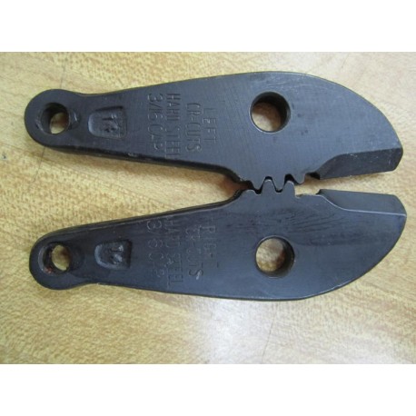 H.K. Porter 14 Replacement Of Bolt Cutter Jaws (Pack of 2) - New No Box