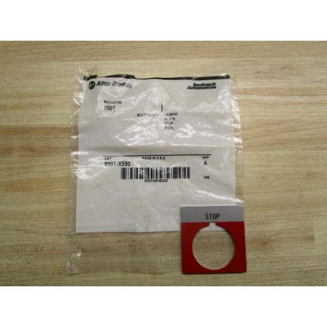 Allen Bradley 800T-X550 Stop Plate