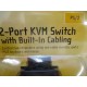 Belkin F1DK102P 2-Port KVM Switch wBuilt-In Cabling PS2