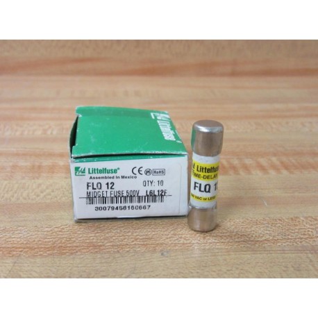 Littelfuse FLQ 12 Midget Fuse FLQ12 (Pack of 10)