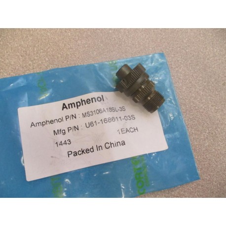 Amphenol U61-168611-03S Circular Connector MS3106A10SL-3S