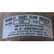 Dwyer SFI-100-34" W.E Anderson Sight Flow Indicator - New No Box
