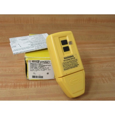 Hubbell GFP5266CY Ground Fault GFCI Plug