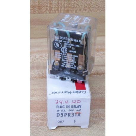Cutler Hammer D5PR31A Relay