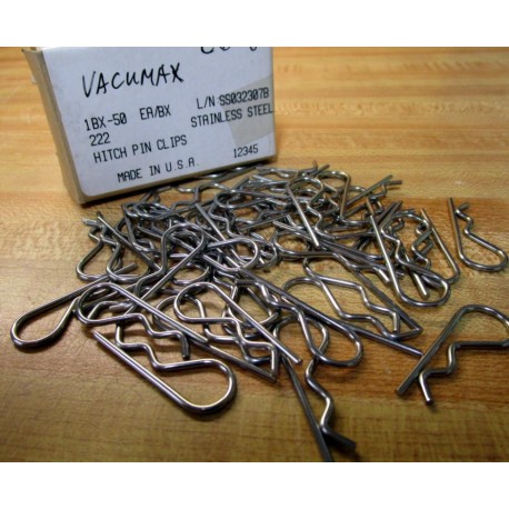Vacumax 1BX-50 Hitch Pin Clips 92391A20 (Pack of 47)
