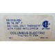 Columbus Electric RSV310LAAW Thermostat