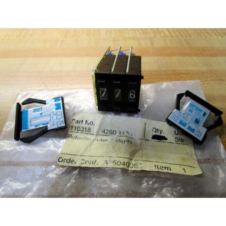 Hartman 110018 Potentiometer Digits  SMC-D 42601126