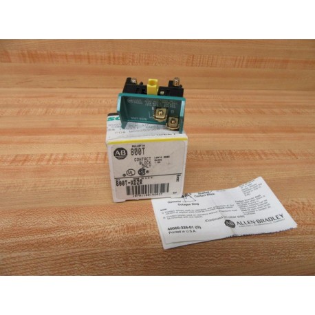 Allen Bradley 800T-XD2R Contact Block 800TXD2R