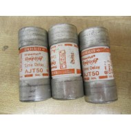 Gould Shawmut Ferraz Mersen AJT-50 Time Delay Fuse AJT50 (Pack of 3) - New No Box