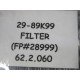 Dollinger 29-89K99 Filter FP289999 62.2.060 - New No Box