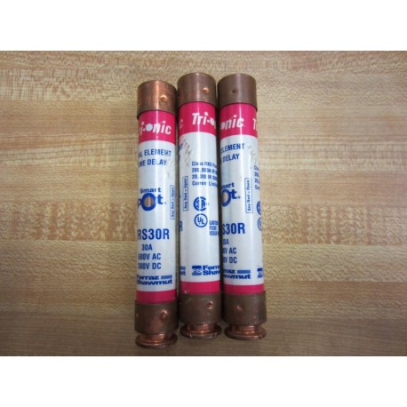 Gould Shawmut Ferraz Trionic TRS30R Fuse Smart Spot (Pack of 3) - Used