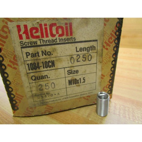 HeliCoil 1084-10CN Screw Thread Inserts 108410CN (Pack of 250)