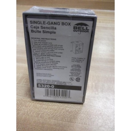 Bell Outdoor 5320-0 Single Gang Box