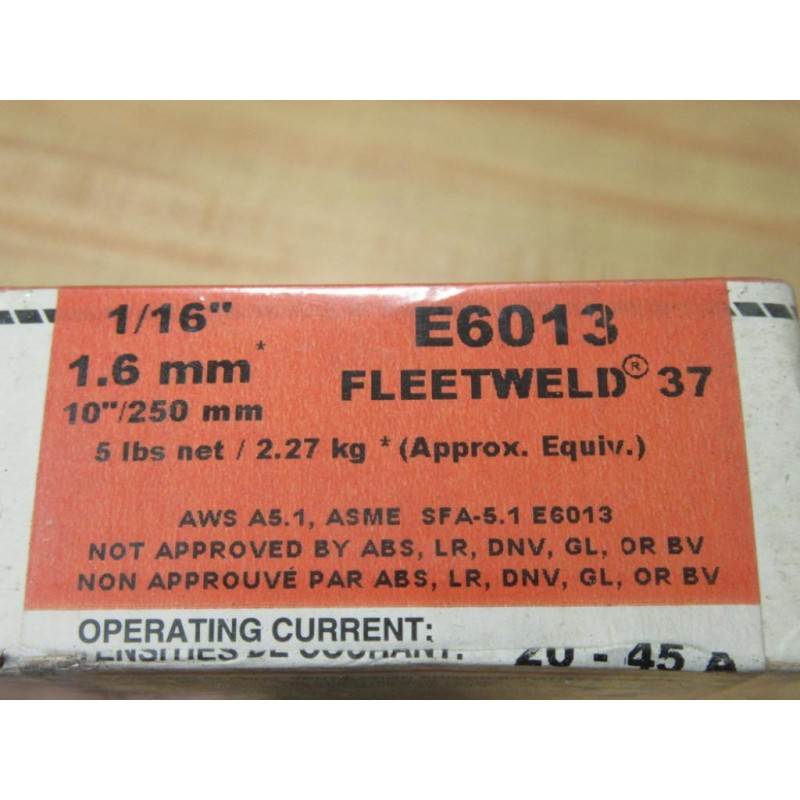 Lincoln E6013 Fleetweld 37 Electrode 116