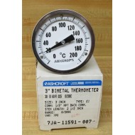Ashcroft 30EI60R025-XPD Bimetal Thermometer 30EI60R025XPD