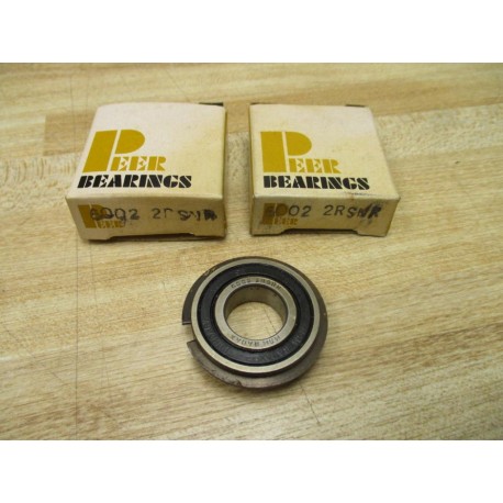 Peer Bearings 6002 2RSNR Ball Bearing 60022RSNR (Pack of 2)