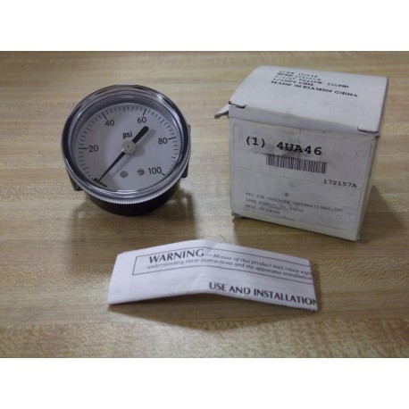 Grainger 4UA46 Pressure Gauge