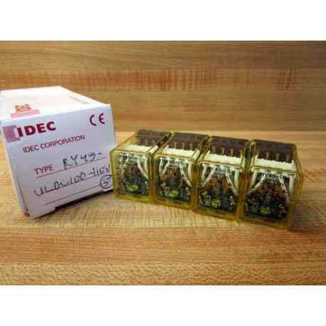 Idec RY4S-UL DC100-110V Relay  RY4SULDC100110V VDC (Pack of 4)