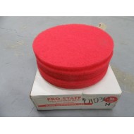 Pro Staff 14" Red Abrasive Floor Scrubber Pads (Pack of 5)