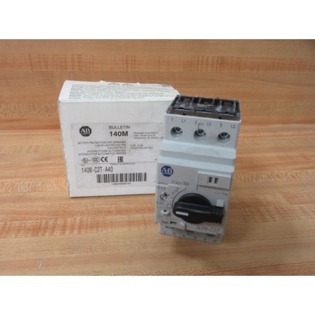 Allen Bradley 140M-C2T-A40 Motor Protector Circuit Breaker 140MC2TA40