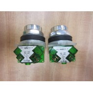 Square D 9001-KR1BH5 Black Push Button 9001KR1BH5 (Pack of 2) - New No Box