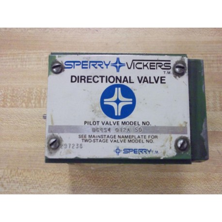 Vickers DG4S4 012A 50 Pilot Valve DG4S4012A50 - Used