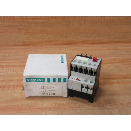 Siemens 3UA70 21-0K Overload Relay 3UA70210K