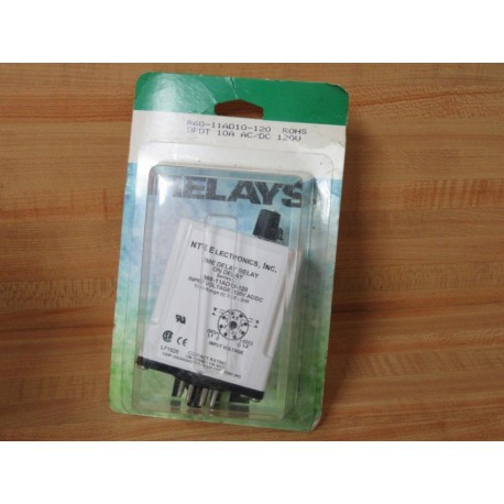 NTE R60-11AD10-120 Time Delay Relay R6011AD10120