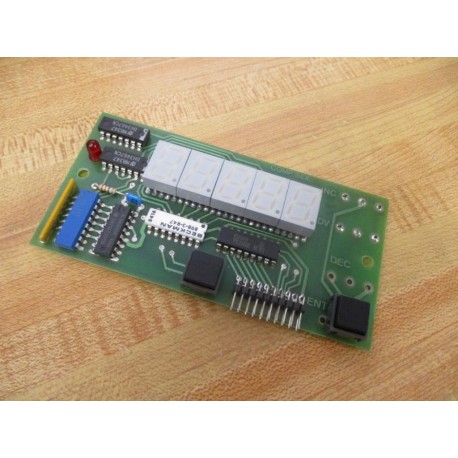 PA Scale 57018-2 Display Board PCB 570182 - Used