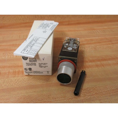 Allen Bradley 800MR-QA24GAK Illum. Push Button 800MRQA24GAK