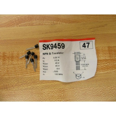 RCA SK9459 Transistor (Pack of 6) - New No Box