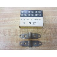 Allen Bradley N27 Overload Relay Heater Element Metal (Pack of 2)