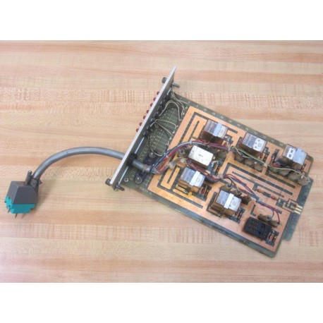Baldor Reliance 0-51839-6 IRCG Relay Card O-51839-6 w6 Relays + Cable - Used
