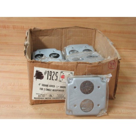 Mulberry 192S 4" Square Cover 12" Raised (Pack of 25)