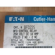 Eaton BFD22S Cutler Hammer BFD Control Relay 765A944G01