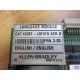 Allen Bradley 74101-954-53 Control Bd 7410195453 1336T-GT1-SP34B191987 - Used
