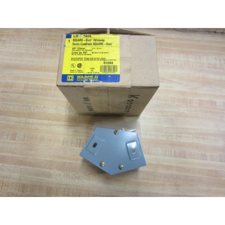 Square D LD-245L LD245L Duct Wireway 45 Degree Elbow 51093