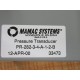 Mamac Systems PR-282-3-4-A-12-B Pressure Transducer PR28234A12B