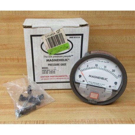 Dwyer 2025 Magnehelic Pressure Gauge Kit WO Hose