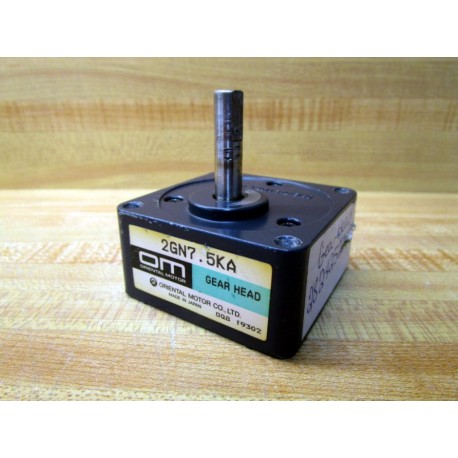 Oriental Motor 2GN7.5KA Gear Head 2GN75KA - Used